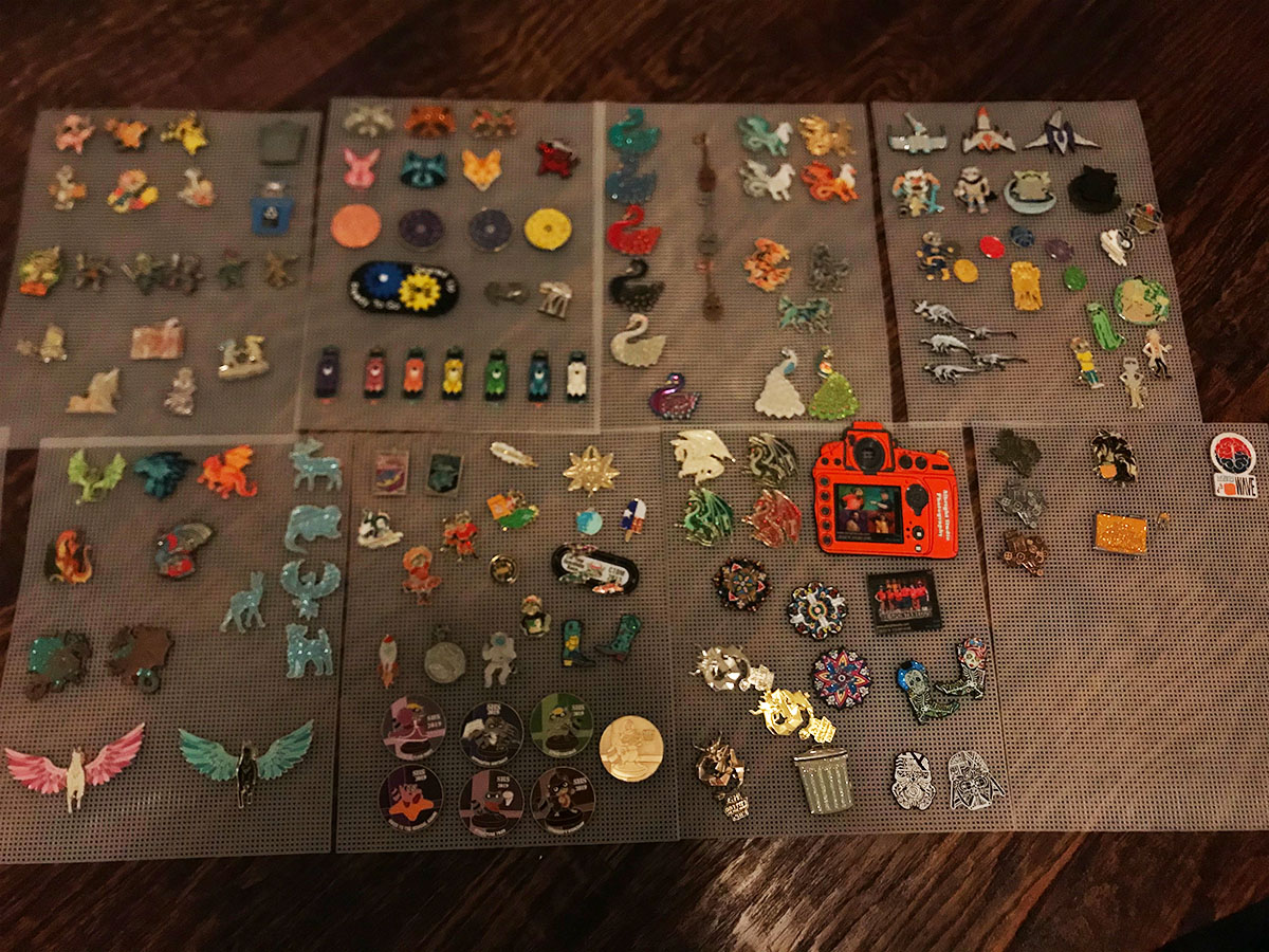 The pin collection in question (I have a lot more now)