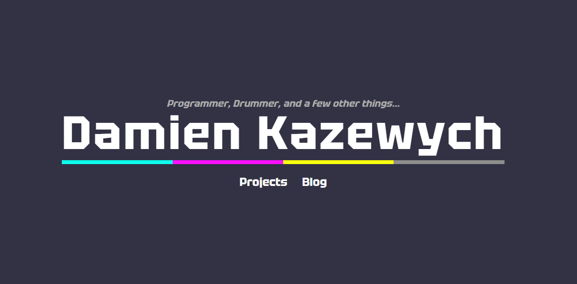 An early version of this site&rsquo;s home page